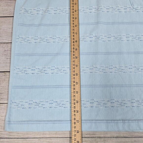 Lacoste Vintage Blue Polo Shirt Size 7 Made in France Logo Striped Short Sleeve - Picture 9 of 9